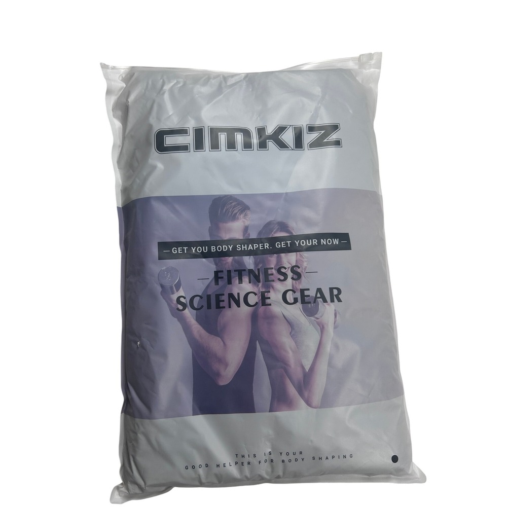 Cimkiz XXL Mens Sweat Sauna‎ Body Shape Zipper Suit Fitness Science Gear